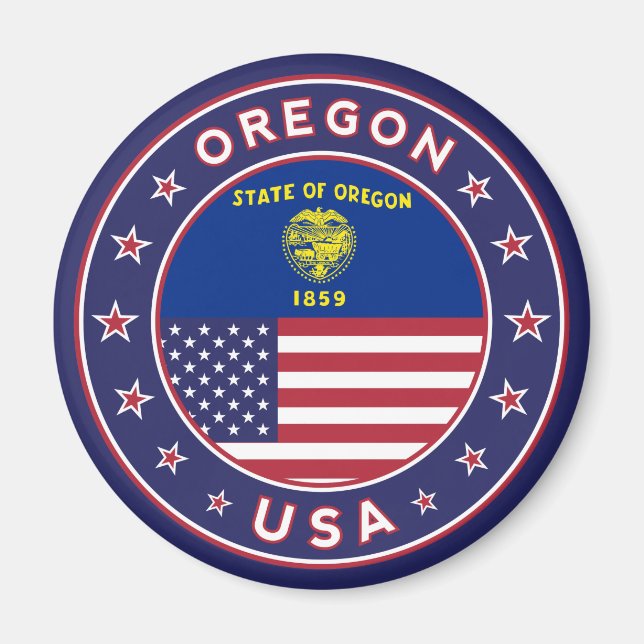 Íman Oregon, adesivo do Oregon, capa de telefone, saco  (Frente)