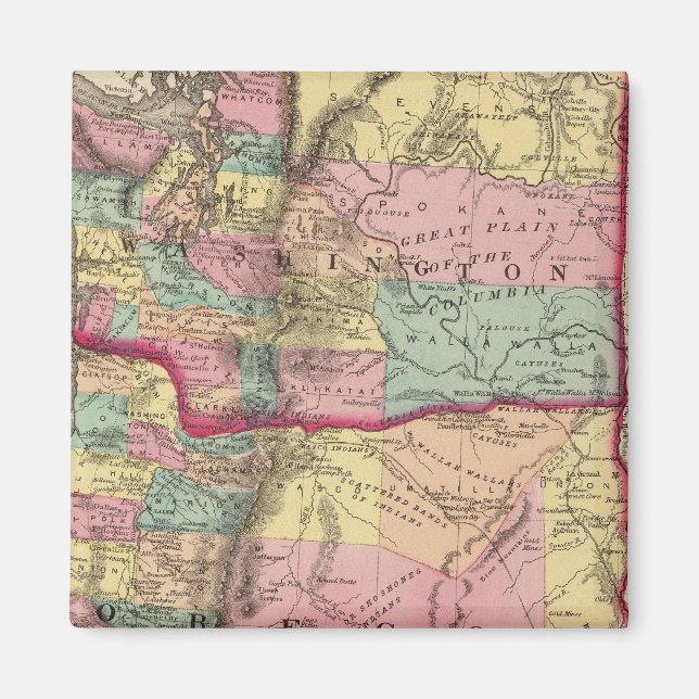 Íman Oregon e Território de Washington (Frente)