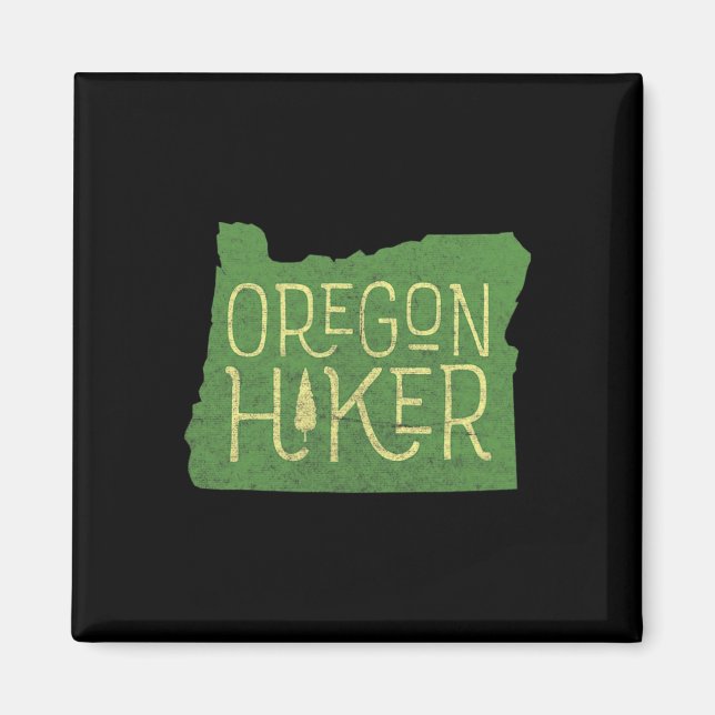 Íman Oregon Hiker ao ar livre - Clientes retrorreflecto (Frente)