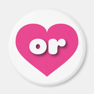 Íman Oregon Hot Pink Heart - Amor