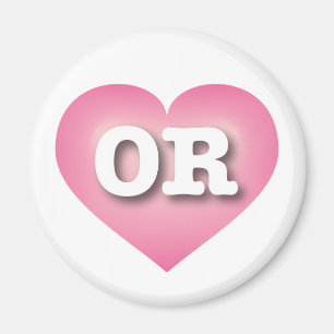 Íman Oregon Pink Fade Heart - Big Love