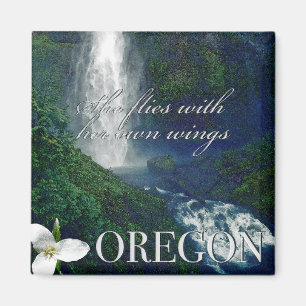 Íman Oregon Waterfall Poster