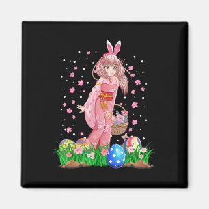 Íman Orelhas de Coelho de Páscoa Kawaii Anime Japonês M
