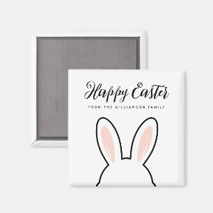 Íman Orelhas de Coelho Fofo Minimalista Personalizado F