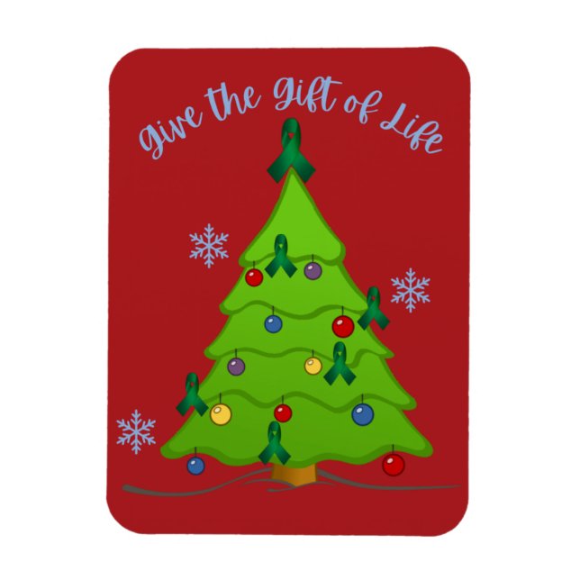 Íman Organ Donation Awareness Christmas Tree Holiday (Vertical)
