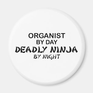 Íman Organista Ninja mortal em a noite