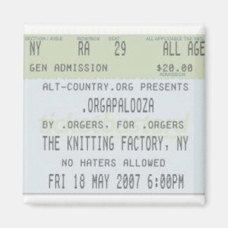 Íman .Orgapaloza - Imagem do Bilhete