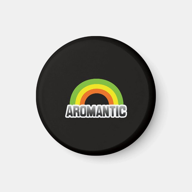 Íman Orgulho Aromântico (Frente)