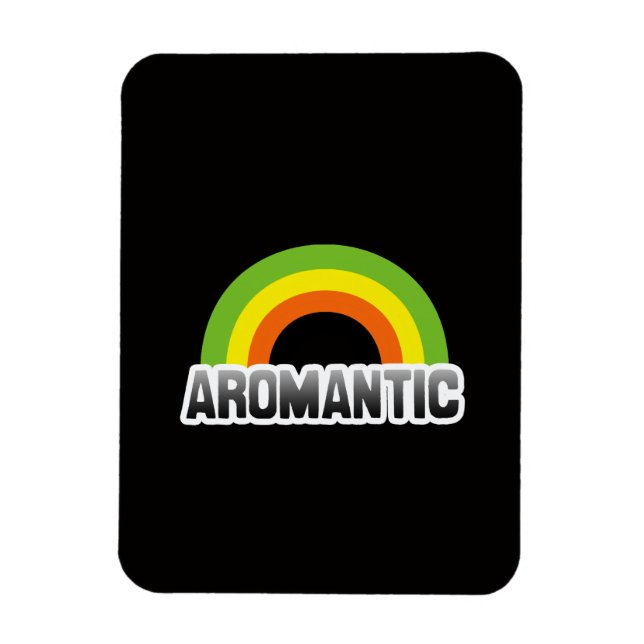 Íman Orgulho Aromântico (Vertical)