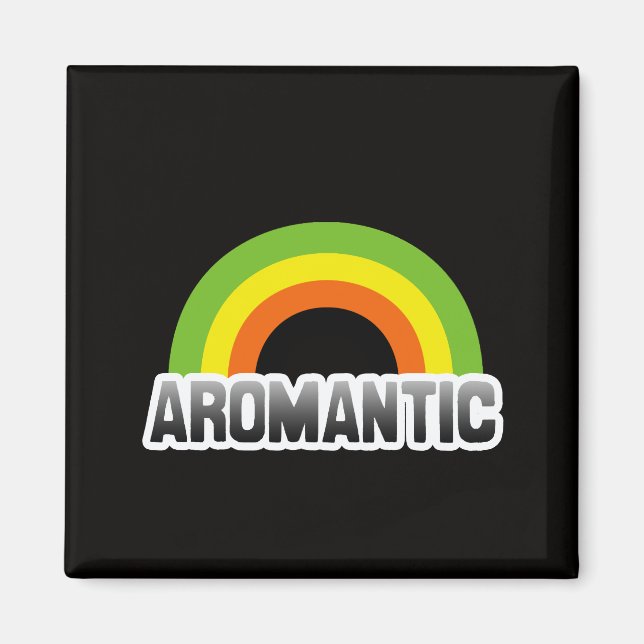 Íman Orgulho Aromântico (Frente)