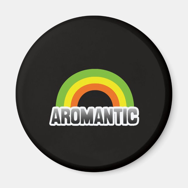 Íman Orgulho Aromântico (Frente)