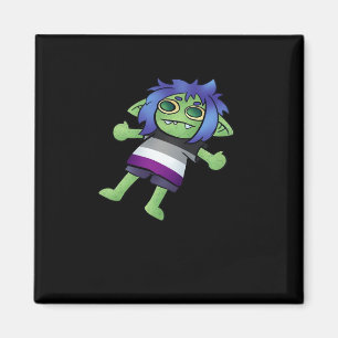Íman Orgulho Assexual Goblincore Goblin Clássico