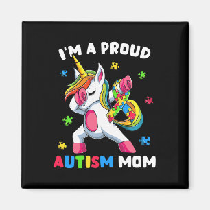 Íman Orgulho Autismo Mãe Dab Dance