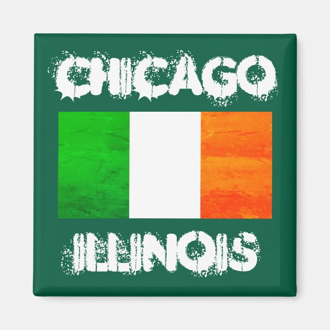 Íman Orgulho Celta de Chicago - Patrimônio Irlandês (Frente)