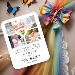 Íman Orgulho Cinto Arco-Íris Coração Lésbica Gay 3 Foto