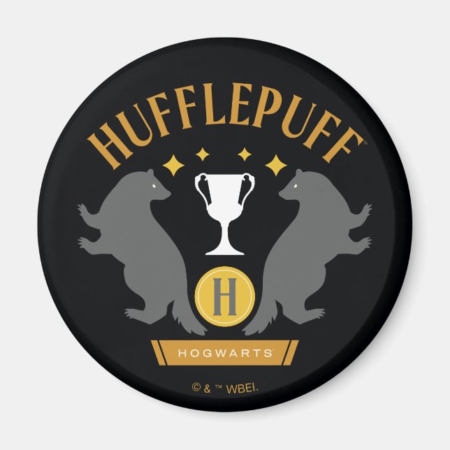 Íman Orgulho da Casa do Texugo e Cálice HUFFLEPUFF™ Est (Frente)