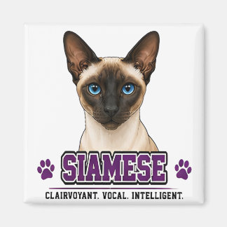 Íman 🐾 Orgulho da Família do Dono de Gato Siames 🐾