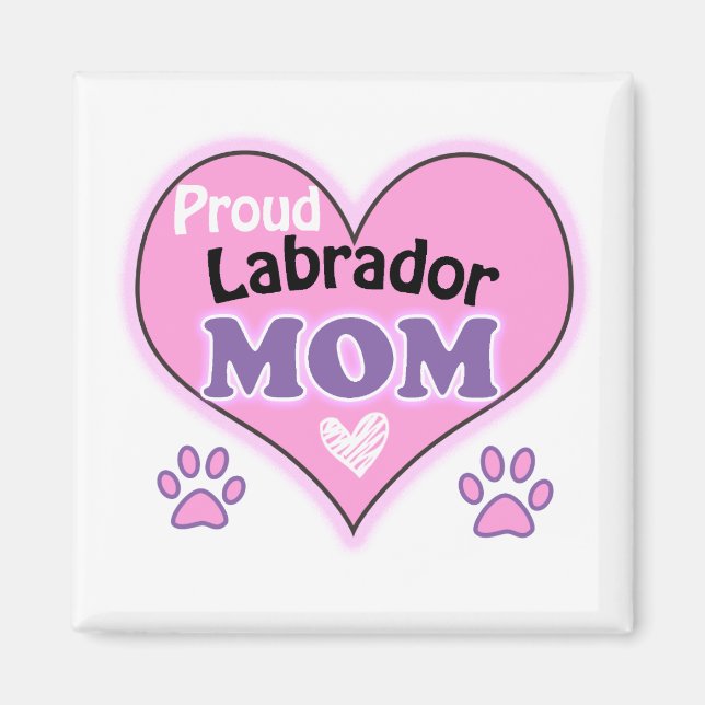 Íman Orgulho da mãe do Labrador (Frente)