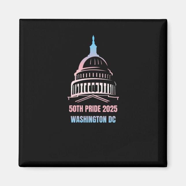 Íman Orgulho Dc de Washington 2025 (Frente)