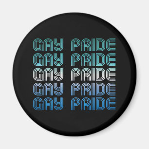 Íman Orgulho de Retrô Masculino gay