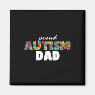 Íman Orgulho do Dia da Conscientização do Autismo Pai A