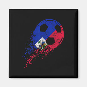 Íman Orgulho do Futebol Haitiano Bandeira Haitiana Joga