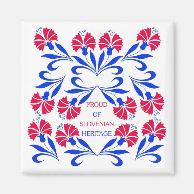 Íman Orgulho Do Magnet Da Praça Do Patrimônio Esloveno (Frente)