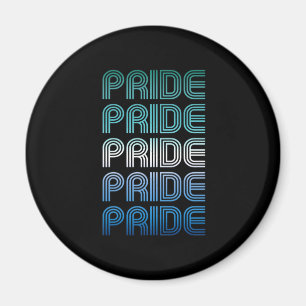 Íman Orgulho do Orgulho de Retrô Masculino gay