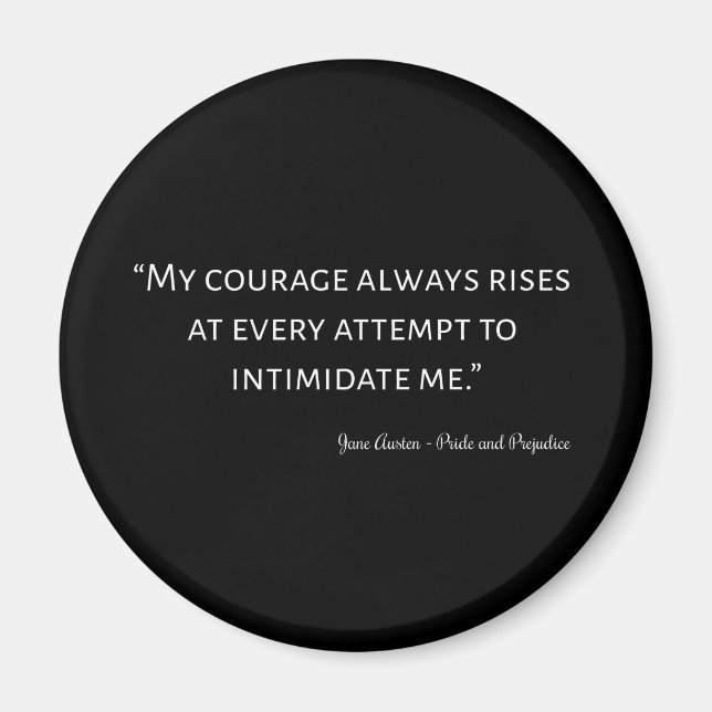 Íman Orgulho e Preconceito Citação I (Frente)