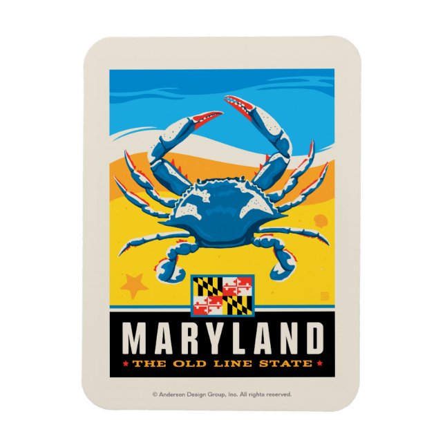Íman Orgulho Estatal | Maryland (Vertical)