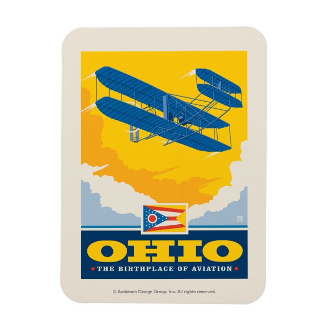 Íman Orgulho Estatal | Ohio (Vertical)