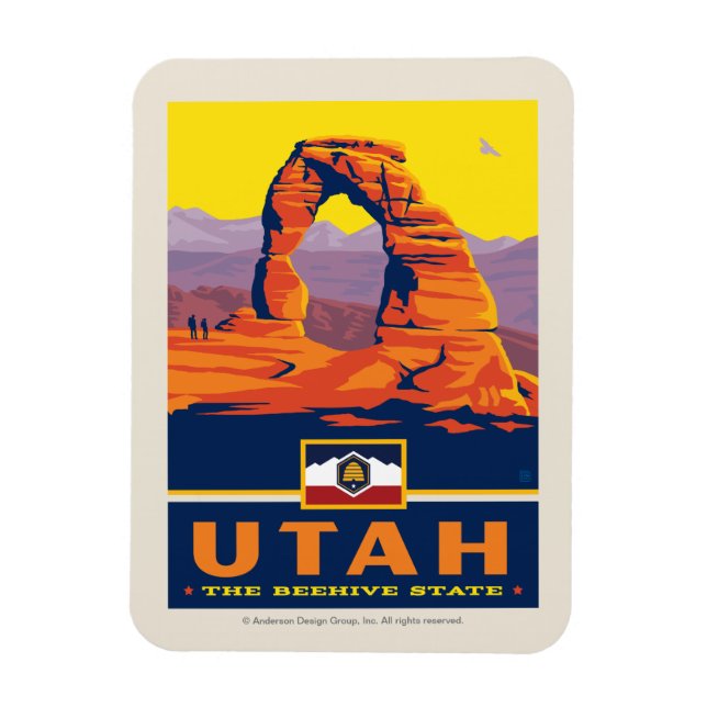 Íman Orgulho Estatal | Utah (Vertical)