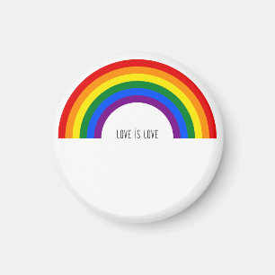Íman Orgulho Gay Arco-íris. O amor é amor.