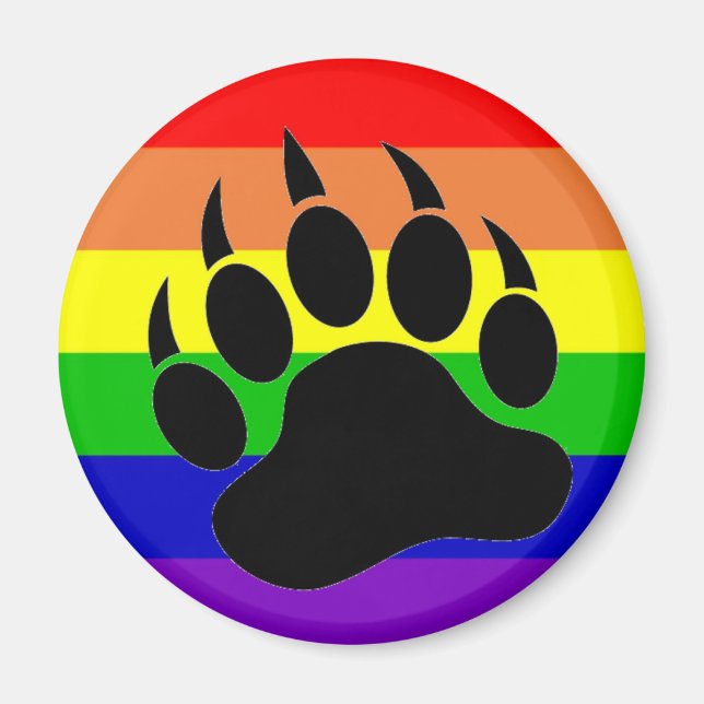 Íman Orgulho gay Bear Paw (Frente)