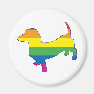 Íman Orgulho gay Dachshund/Wiener