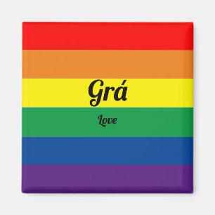 Íman Orgulho gay irlandês Colorido Flag Magnet