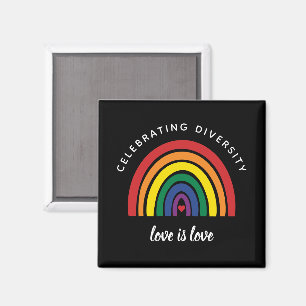 Íman Orgulho Gay LGBT Celebrando a Diversidade Amor é A