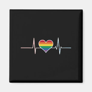 Íman Orgulho gay LGBT Heartbeat Lésbicas Gay Adoram