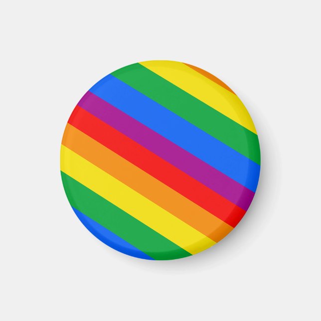 Íman Orgulho gay stripes (Frente)
