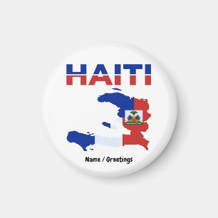 Íman Orgulho Haitiano Bandeira Haiti Mapa Desenho Patri
