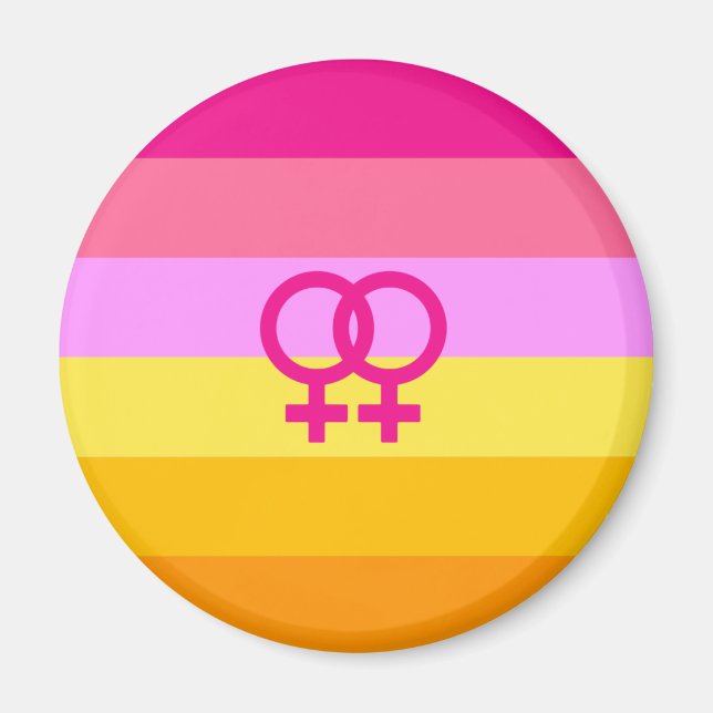 Íman Orgulho Lesbiano Dawn WLW (Frente)