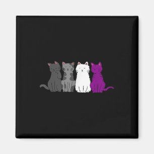 Íman Orgulho Lgbt Gato Animal Ace Bandeira Auality Demi