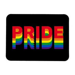 Íman Orgulho lgbt lgbtq gay arco-íris preto