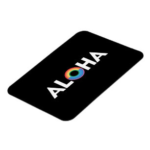 Íman Orgulho LGBTQ Ilha do Arco-íris Havaí Aloha