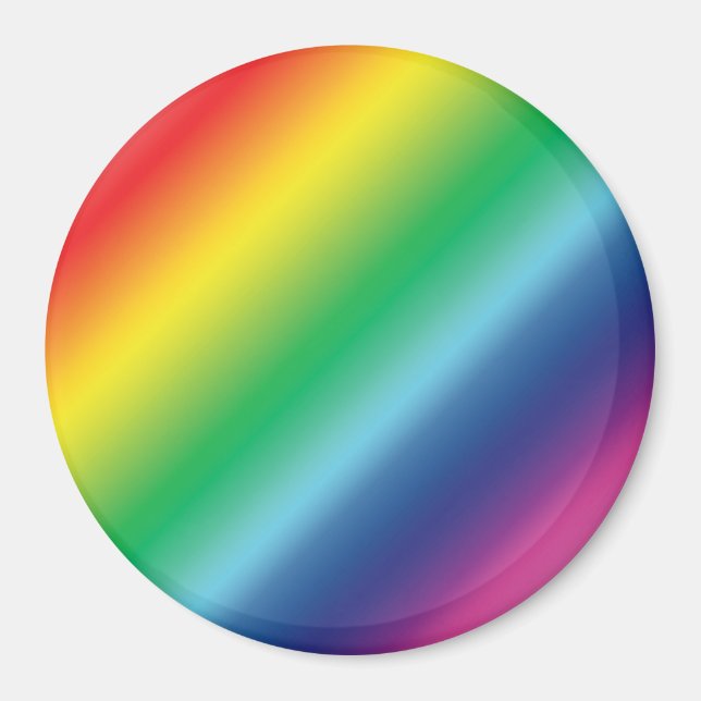 Íman Orgulho lgbtq lgbt arco-íris cores padrão ímã (Frente)