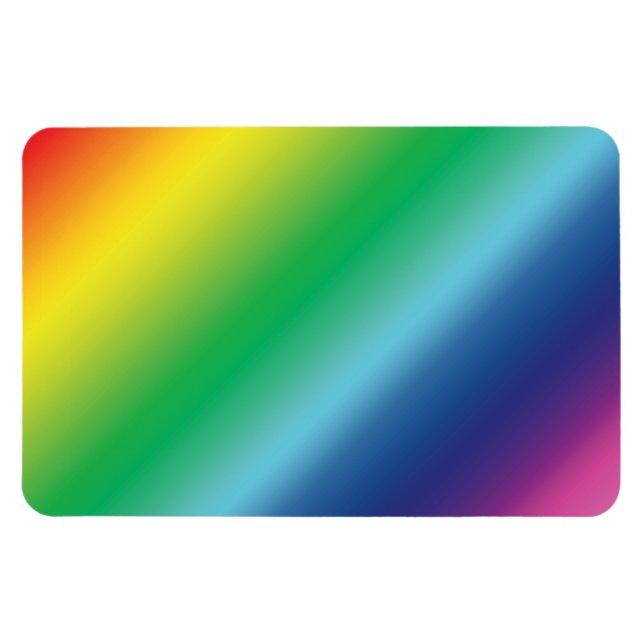 Íman Orgulho lgbtq lgbt cores arco-íris padrão (Horizontal)