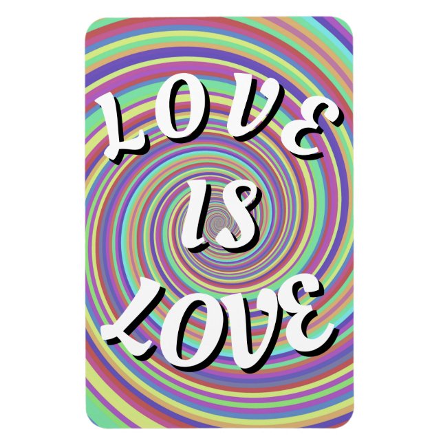 Íman Orgulho Love Is Love Ímã (Vertical)