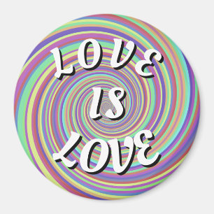 Íman Orgulho Love Is Love Ímã