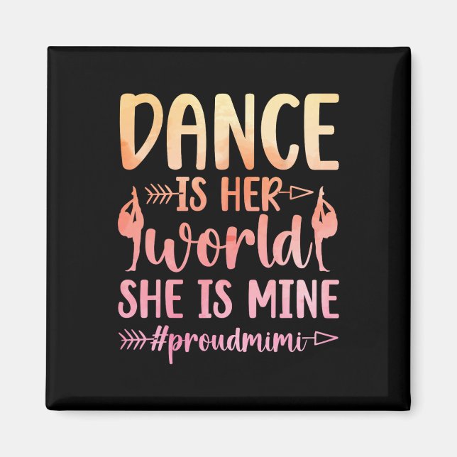 Íman Orgulho Mimi De Uma Dançarina Mimi Dance Mimi Avó (Frente)