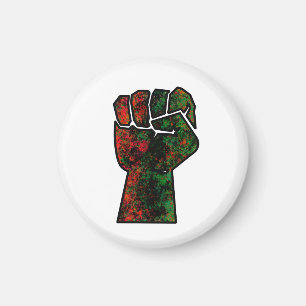 Íman orgulho negro punho vermelho verde bandeira pan-af